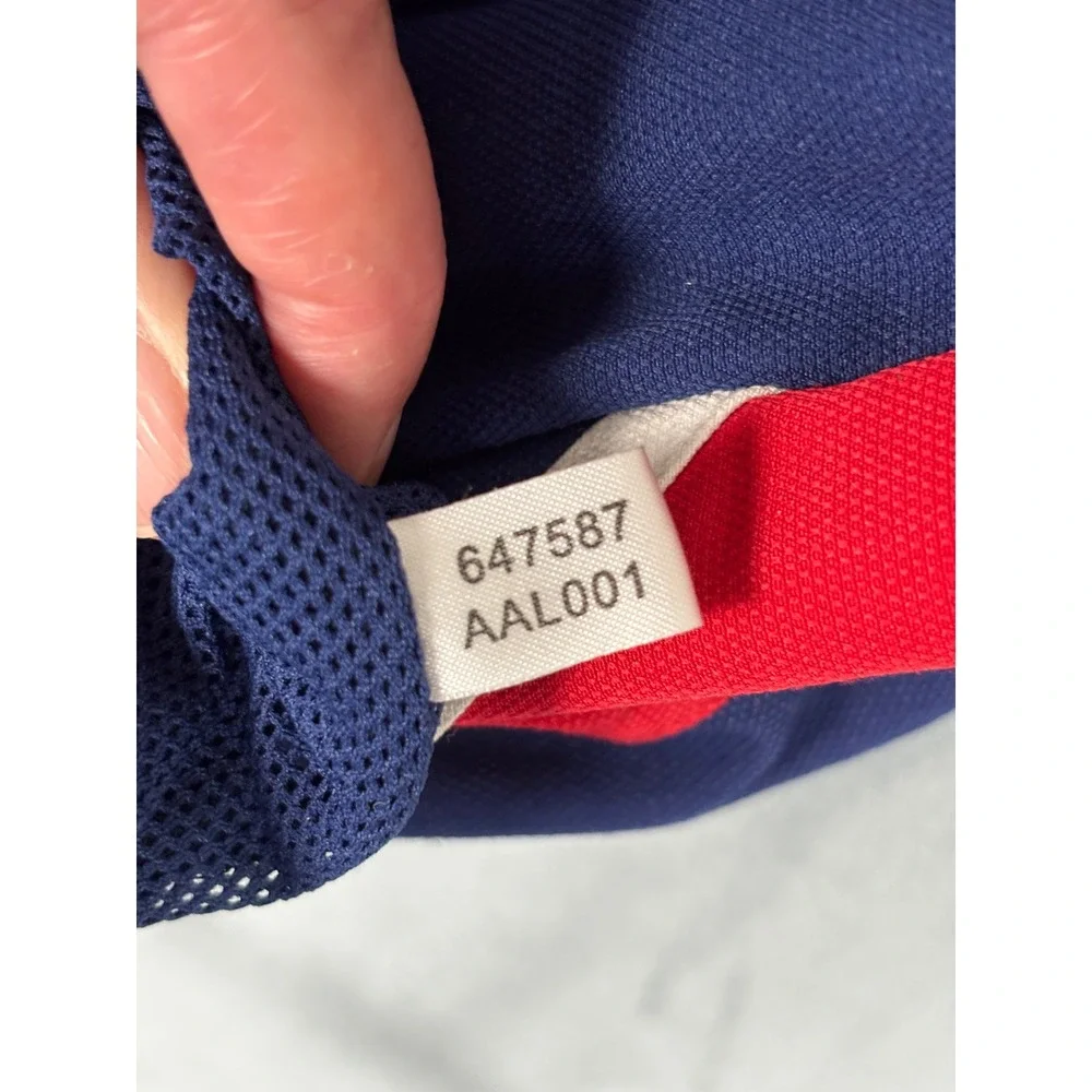 Adidas Climalite Vintage Track Jacket Navy Red Full Zip Mens Large